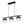 LightFixturesUSA - Contemporary 3 - Light Gradual Smoked Glass Island Chandelier - Chandelier - Black - 