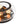 LightFixturesUSA - Contemporary Clear Striped Glass Round Flush Mount Light - Ceiling Light - Oil - Rubbed Bronze - 