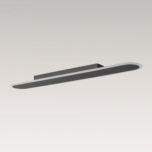 LightFixturesUSA - Contemporary Long Oval Warm Dimmable LED Ceiling Light - Ceiling Light - 39in - 