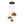 Load image into Gallery viewer, LightFixturesUSA - Contemporary Polished Gradual Glass Globe 3 - Light Pendant - Chandelier - Gold Glass - 
