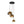 Load image into Gallery viewer, LightFixturesUSA - Contemporary Polished Gradual Glass Globe 3 - Light Pendant - Chandelier - Gold Glass - 
