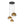 Load image into Gallery viewer, LightFixturesUSA - Contemporary Polished Gradual Glass Globe 3 - Light Pendant - Chandelier - Gold Glass - 
