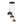Load image into Gallery viewer, LightFixturesUSA - Contemporary Polished Gradual Glass Globe 3 - Light Pendant - Chandelier - Smoked Glass - 
