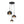 Load image into Gallery viewer, LightFixturesUSA - Contemporary Polished Gradual Glass Globe 3 - Light Pendant - Chandelier - Smoked Glass - 
