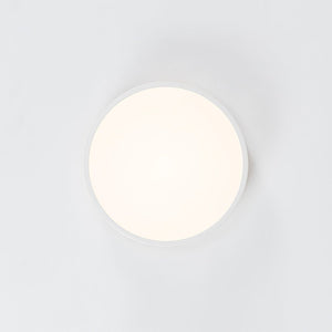 LightFixturesUSA - Contemporary Wood Round Dimmable LED Ceiling Light - Ceiling Light - White/15.7in - 