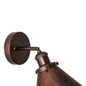 LightFixturesUSA - Copper Adjustable Head Cone Wall Sconce Ceiling Light - Wall Sconce - 2 Packs - 