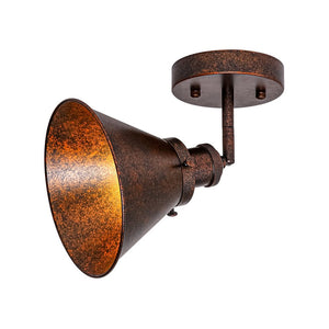 LightFixturesUSA - Copper Adjustable Head Cone Wall Sconce Ceiling Light - Wall Sconce - 2 Packs - 
