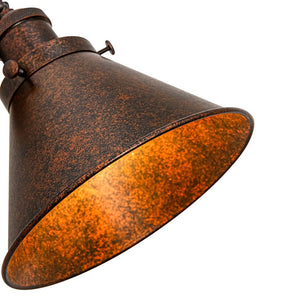 LightFixturesUSA - Copper Adjustable Head Cone Wall Sconce Ceiling Light - Wall Sconce - 2 Packs - 
