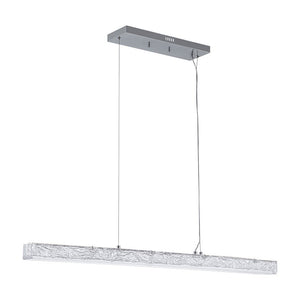 LightFixturesUSA - Crystal Resin Art Dimmable LED Linear Island Chandelier - Chandelier - Chrome - 