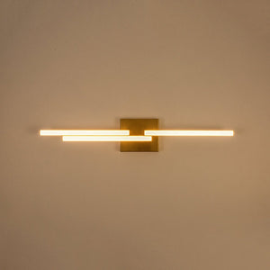 LightFixturesUSA - Designer 3 - Light Tetris Linear Dimmable LED Vanity Wall Sconce - Wall Sconce - 2 Packs - 