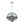 LightFixturesUSA - Designer Cluster Glass Globe Metal Dome Pendant Light - Chandelier - Chrome - 