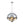 LightFixturesUSA - Designer Cluster Glass Globe Metal Dome Pendant Light - Chandelier - Chrome - 