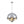 LightFixturesUSA - Designer Cluster Glass Globe Metal Dome Pendant Light - Chandelier - Chrome - 