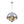 LightFixturesUSA - Designer Cluster Glass Globe Metal Dome Pendant Light - Chandelier - Chrome - 