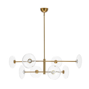 LightFixturesUSA - Designer Dimmable LED 8 - light Glass Tiered Sputnik Chandelier - Chandelier - Black (Pre - Order) - 