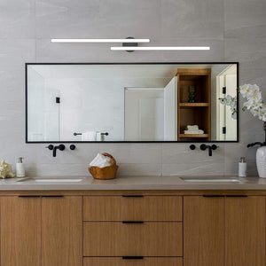 LightFixturesUSA - Dimmable 2 - Light Long Strip Linear LED Flush Mount - Ceiling Light - 35 in - 3000K (Warm Lighting) - 