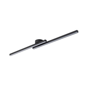 LightFixturesUSA - Dimmable 2 - Light Long Strip Linear LED Flush Mount - Ceiling Light - 35 in - 6000K (Cool Lighting) - 