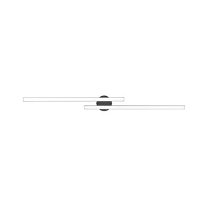 LightFixturesUSA - Dimmable 2 - Light Long Strip Linear LED Flush Mount - Ceiling Light - 35 in - 6000K (Cool Lighting) - 