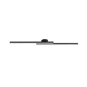 LightFixturesUSA - Dimmable 2 - Light Long Strip Linear LED Flush Mount - Ceiling Light - 35 in - 6000K (Cool Lighting) - 