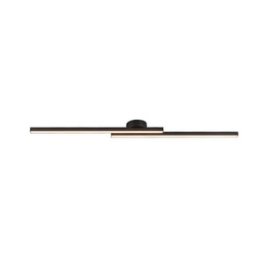 LightFixturesUSA - Dimmable 2 - Light Long Strip Linear LED Flush Mount - Ceiling Light - 35 in - 6000K (Cool Lighting) - 
