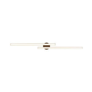 LightFixturesUSA - Dimmable 2 - Light Long Strip Linear LED Flush Mount - Ceiling Light - 35 in - 6000K (Cool Lighting) - 