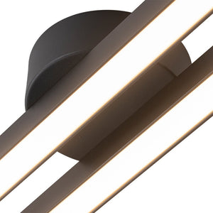 LightFixturesUSA - Dimmable 2 - Light Long Strip Linear LED Flush Mount - Ceiling Light - 47 in - 6000K (Cool Lighting) - 