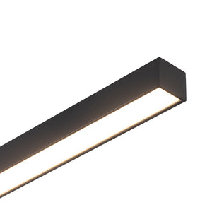 LightFixturesUSA - Dimmable 2 - Light Long Strip Linear LED Flush Mount - Ceiling Light - 47 in - 6000K (Cool Lighting) - 