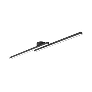 LightFixturesUSA - Dimmable 2 - Light Long Strip Linear LED Flush Mount - Ceiling Light - 47 in - 6000K (Cool Lighting) - 
