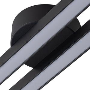 LightFixturesUSA - Dimmable 2 - Light Long Strip Linear LED Flush Mount - Ceiling Light - 47 in - 6000K (Cool Lighting) - 