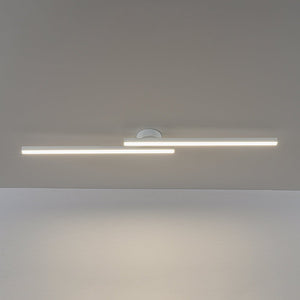 LightFixturesUSA - Dimmable 2 - Light Long Strip Linear LED Flush Mount - Ceiling Light - 47 in - Brass - 3CCT - 