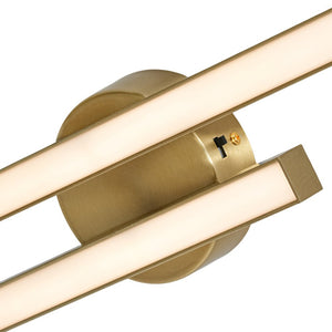 LightFixturesUSA - Dimmable 2 - Light Long Strip Linear LED Flush Mount - Ceiling Light - 47 in - Brass - 3CCT - 