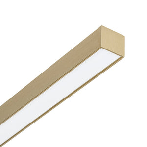 LightFixturesUSA - Dimmable 2 - Light Long Strip Linear LED Flush Mount - Ceiling Light - 47 in - Brass - 3CCT - 