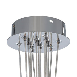 LightFixturesUSA - Dimmable Cluster Sculpture Texture Glass Globe Bubble Chandelier - Chandelier - Chrome - 