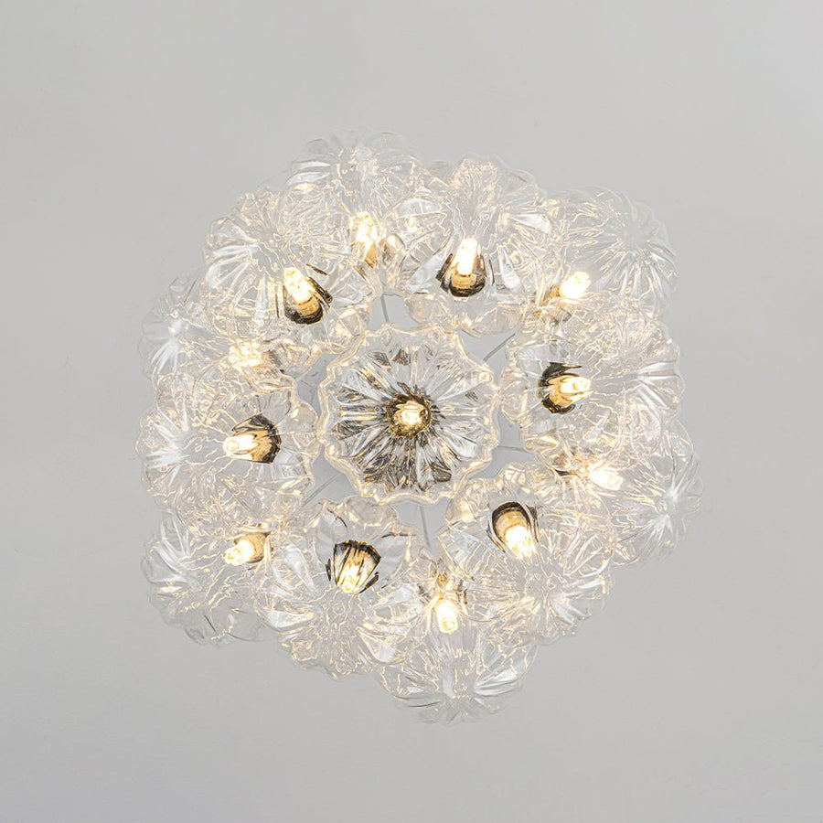 LightFixturesUSA - Dimmable Cluster Sculpture Texture Glass Globe Bubble Chandelier - Chandelier - Chrome - 