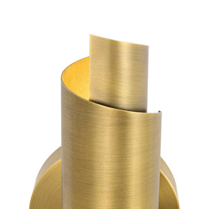 LightFixturesUSA - Dimmable LED Aged Brass Up Down Metal Tube Wall Sconce - Wall Sconce - 2 Packs - 