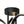 LightFixturesUSA-Dimmable LED Faceted Twisted Ribbon Semi Flush Mount-Ceiling Light-Black-