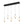 LightFixturesUSA - Dimmable LED Frosted Ribbed Glass Globe 5 - Light Linear Island Pendant - Pendant Light - 34.6 in - 