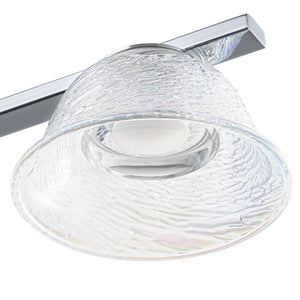 LightFixturesUSA - Dimmable LED Iridescent Glass Bell Island Chandelier - Chandelier - 39.4 in - 