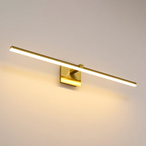 LightFixturesUSA - Dimmable LED Linear Vanity Wall Sconce Picture Light 3CCT - Wall Sconce - Brass - 
