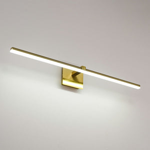 LightFixturesUSA - Dimmable LED Linear Vanity Wall Sconce Picture Light 3CCT - Wall Sconce - Brass - 