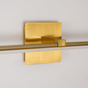 LightFixturesUSA - Dimmable LED Linear Vanity Wall Sconce Picture Light 3CCT - Wall Sconce - Brass - 