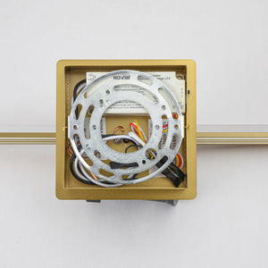 LightFixturesUSA - Dimmable LED Linear Vanity Wall Sconce Picture Light 3CCT - Wall Sconce - Brass - 