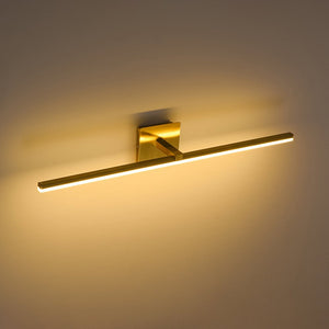 LightFixturesUSA - Dimmable LED Linear Vanity Wall Sconce Picture Light 3CCT - Wall Sconce - Brass - 