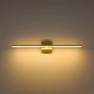 LightFixturesUSA - Dimmable LED Linear Vanity Wall Sconce Picture Light 3CCT - Wall Sconce - Brass - 