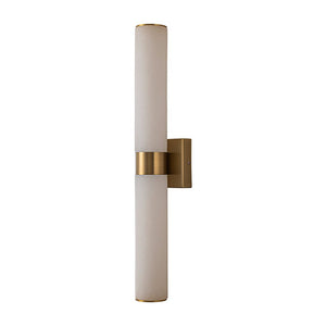 LightFixturesUSA - Dimmable LED Marble Tube Linear Bathroom Wall Sconce - Wall Sconce - Black - 