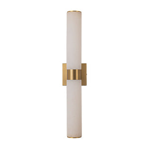 LightFixturesUSA - Dimmable LED Marble Tube Linear Bathroom Wall Sconce - Wall Sconce - Black - 