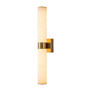 LightFixturesUSA - Dimmable LED Marble Tube Linear Bathroom Wall Sconce - Wall Sconce - Black - 
