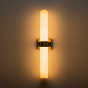 LightFixturesUSA - Dimmable LED Marble Tube Linear Bathroom Wall Sconce - Wall Sconce - Brass - 