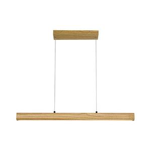 LightFixturesUSA - Dimmable LED Oak Wooden Wide Linear Island Pendant - Pendant Light - 32.7 in. - 