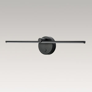 LightFixturesUSA - Dimmable LED Rotatable Linear Strip Vanity Lamp Picture Light - Wall Sconce - Black - 